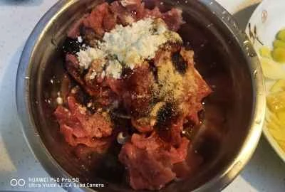 牛肉とたけのこの漬物炒めの作り方：1