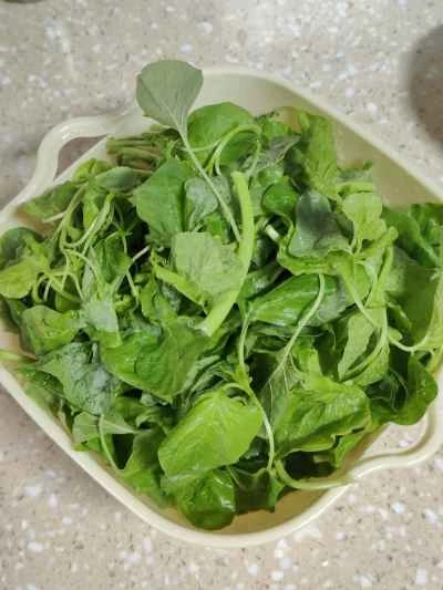 アマランサスのスープを作る手順：1