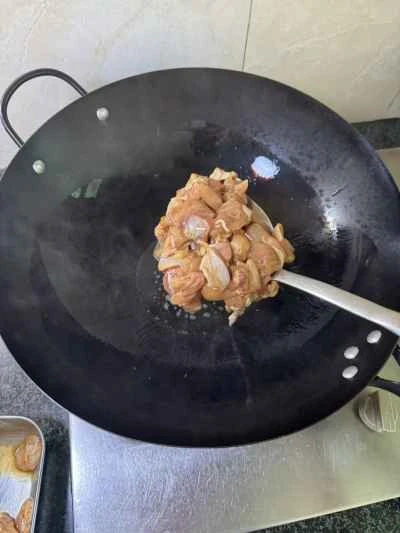 鶏もも肉と玉ねぎの炒め物の作り方：4