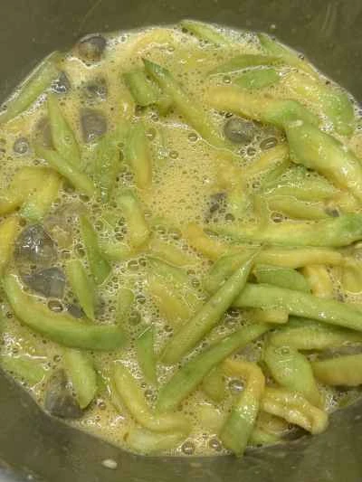 ヘチマとエビのパンケーキの作り方：8