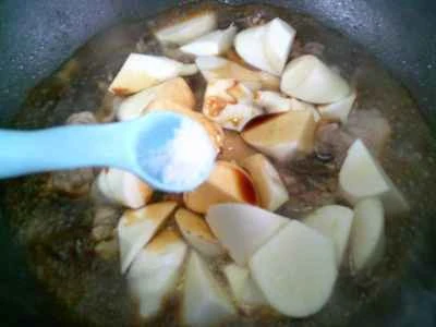 水煮タケノコ入り鶏肉の煮込みの作り方：8