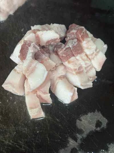 発酵黒豆入り蒸し豚バラ肉の作り方：1