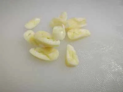 晩生の白菜を炒める手順：1