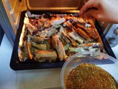 ネギ風味のローストラムチョップの作り方：17