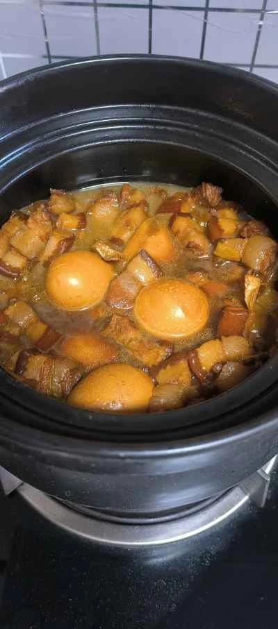 卵入り豚バラ肉の煮込み レシピ手順：7