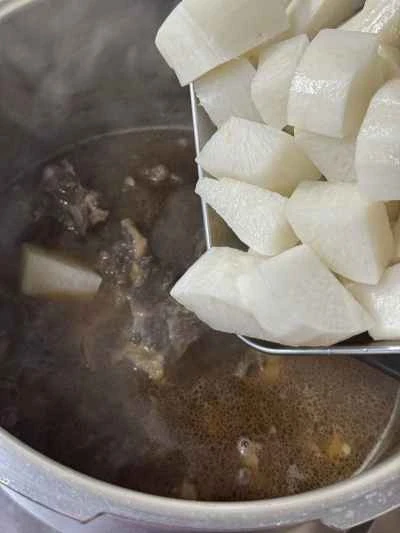 大根入りサテ牛ブリスケットの作り方：12