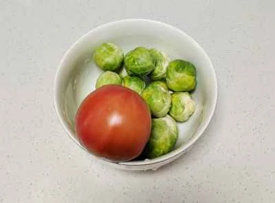 野菜入りスクランブルエッグの作り方：2
