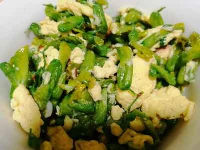 ホウキバナ卵炒めの作り方：6