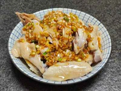 ネギ油チキンのレシピ