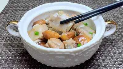 黄色い皮の蒸し豚スペアリブの作り方：11