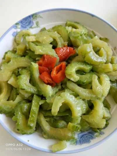 ゴーヤと唐辛子の炒め物の作り方：10