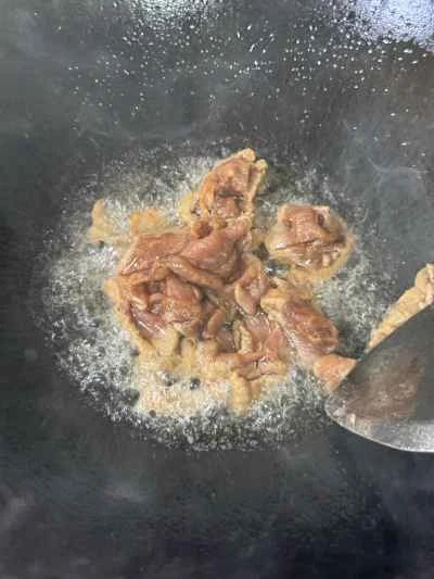 豚肉とネギとキクラゲの炒め物の作り方：5