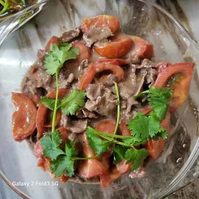 牛肉とトマトの炒め物の作り方:3