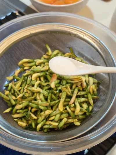 ホウキバナ卵炒めの作り方：2