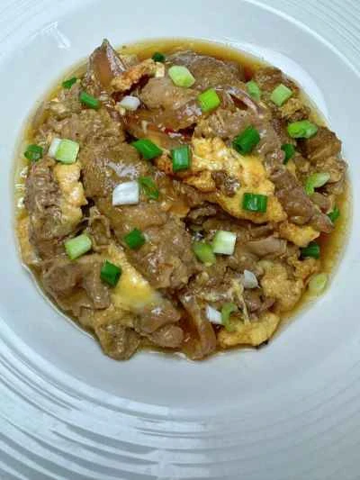 牛肉入りスクランブルエッグの作り方：15