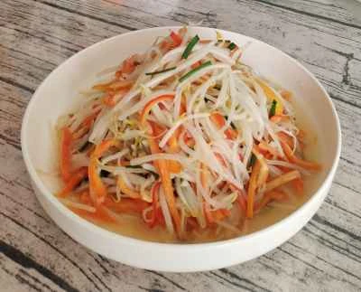 赤唐辛子入りもやし炒めのレシピ