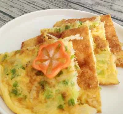 小魚とネギ入り目玉焼きの作り方：10