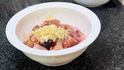 もち米入り蒸し豚スペアリブの作り方：6