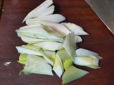 ナマコとネギの炒め物の作り方：6