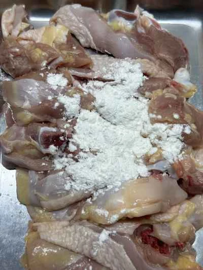 蒸し鶏とベビーカボチャのレシピ手順：3