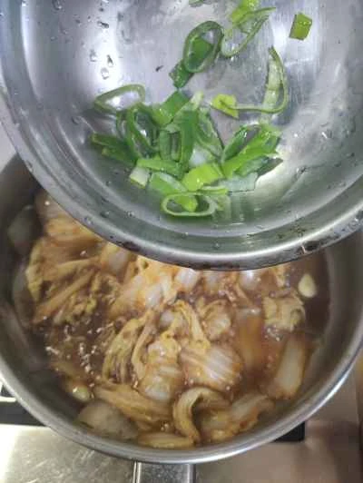 手千切り白菜の煮込みの作り方：6