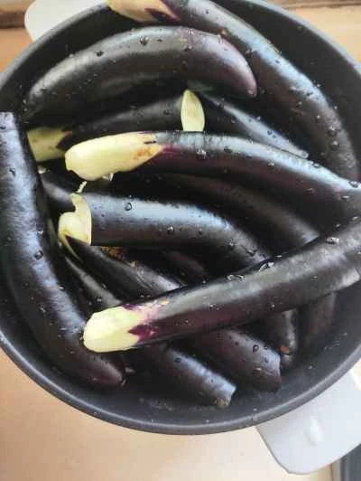 手でちぎったナスの作り方：2