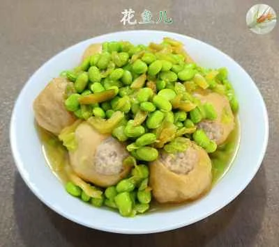 からし菜のピクルスとゆで枝豆を詰めた揚げグルテンのレシピ