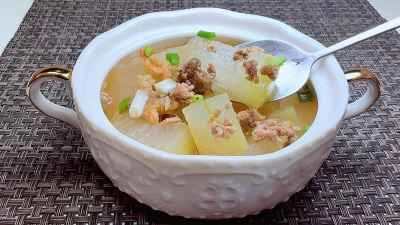 ひき肉と干しエビ入り冬瓜の煮込みの作り方：14