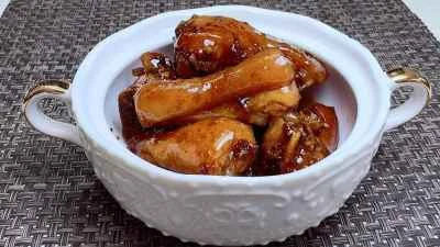 ニンニク風味の豚足のレシピ