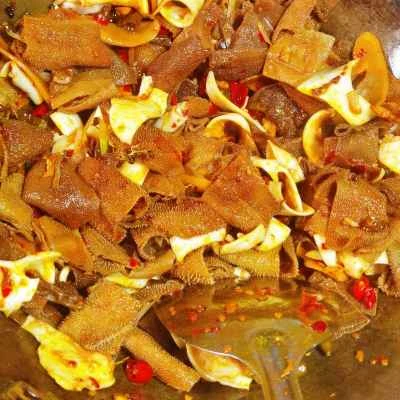 ピクルスにしたピーマンの胃袋と牛の胃袋を作る手順：9