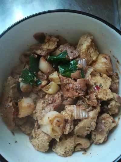 牛肉風味の野菜チキンとネギ炒めの作り方:7