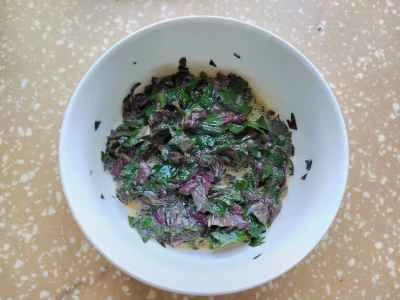 シソオムレツの作り方：4