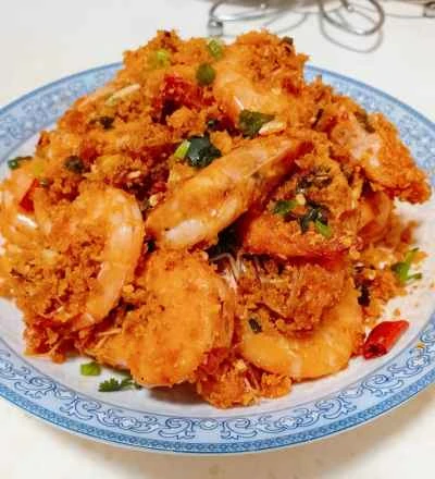 台風シェルター風エビフライのレシピ