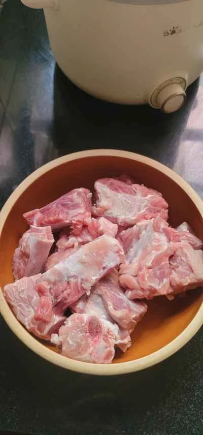 プラムポークリブの作り方：1