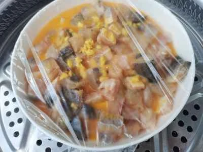 乾燥ニベの蒸し卵の作り方：9