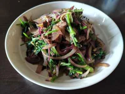 パクチー風味牛肉炒めのレシピ