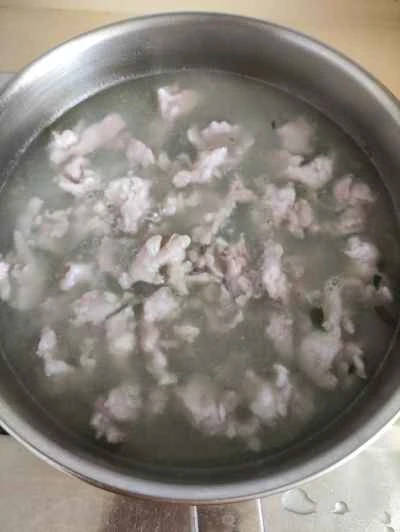 豚肉スライスの作り方：4