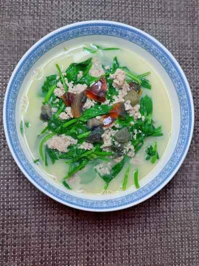 豆苗のスープ煮のレシピ