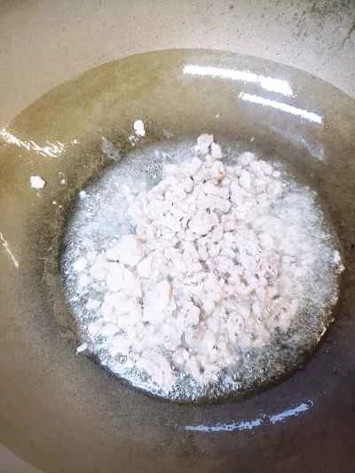 四川風ひき肉と豆腐のレシピ手順：2