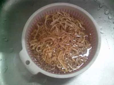 千切り大根と卵の炒め物の作り方：2