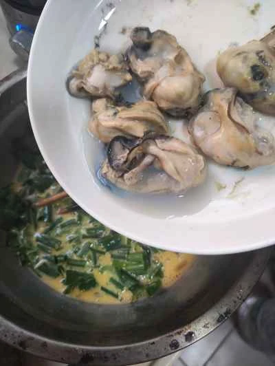 牡蠣オムレツのレシピ手順：7