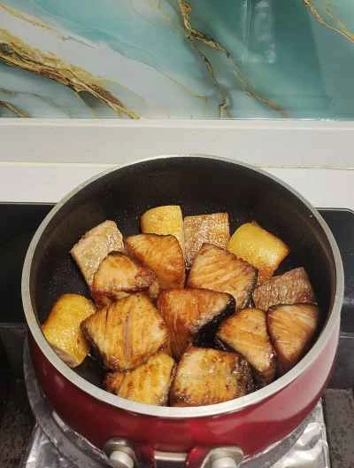 フライパンで焼いたサーモンのレシピ手順：4