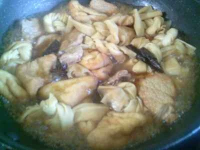 豆腐の結び目を使った煮込みポークチョップの作り方：11