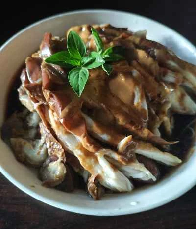 ゴマソースの千切りナスの作り方：7