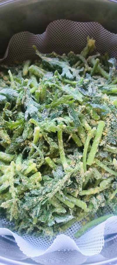 蒸し菊菜のレシピ手順：4