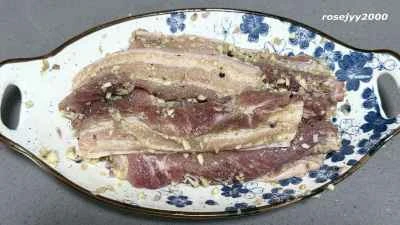 自家製ニンニクとネギの塩豚を使った冬瓜炒めの作り方：3