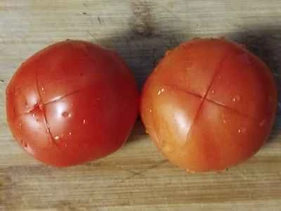 トマト入りスクランブルエッグの作り方：2