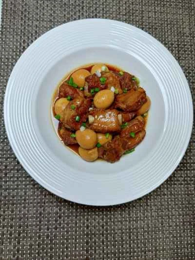 ウズラの卵入り豚スペアリブの煮込みの作り方：11