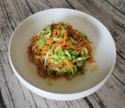 キャベツとニンジンの千切り炒めのレシピ