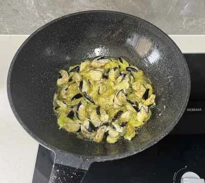 自家製地三仙（Di San Xian）レシピの手順：8